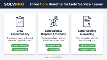 Three key advantages of GPS field service tracking for workforce management
