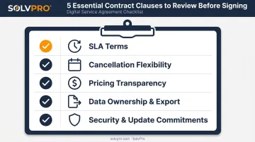 Five essential SaaS contract clauses checklist before signing