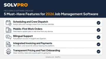 Five key features checklist for 2026 job management software selection
