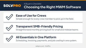 Three criteria checklist for choosing mobile workforce management software