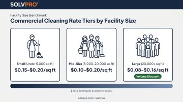 Commercial cleaning price comparison by facility size small mid-size large