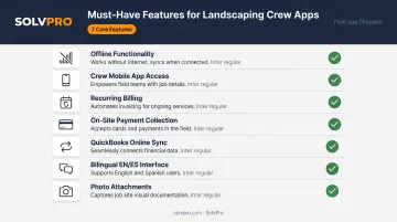 7 non-negotiable mobile invoicing features for landscaping crew operations