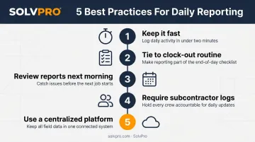 5 best practices for effective construction daily reporting process flow