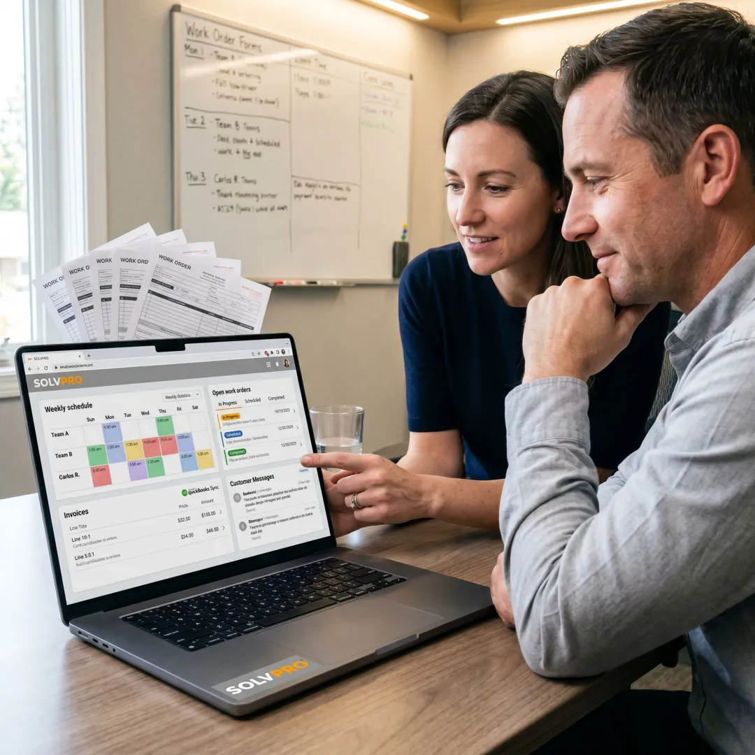 Client portal software for cleaning services