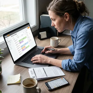 Team scheduling recurring jobs in field service software