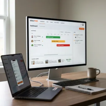 SLA tracking software dashboard for field service teams