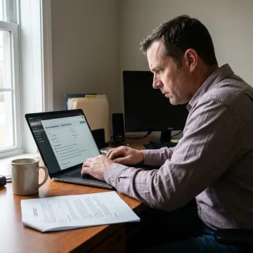 Business owner reviewing SaaS agreement terms
