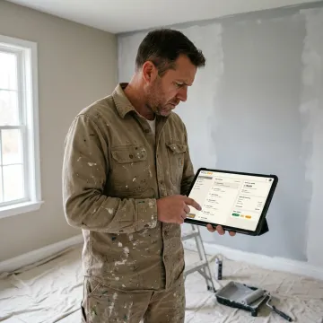 Painting contractor using CRM software
