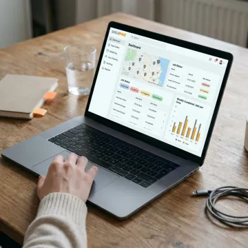 EHS software dashboard for field service operations