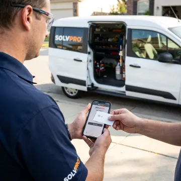 Mobile auto service invoicing app with Tap to Pay