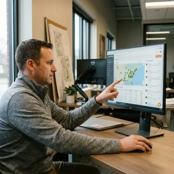 Environmental compliance software dashboard for energy field teams
