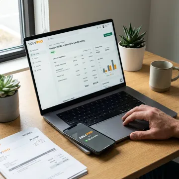 Field service invoice and QuickBooks sync dashboard
