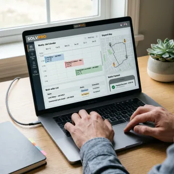 Locksmith scheduling software dashboard