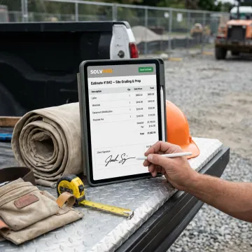 Estimating software on an iPad