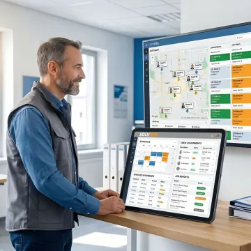 Service business operations dashboard