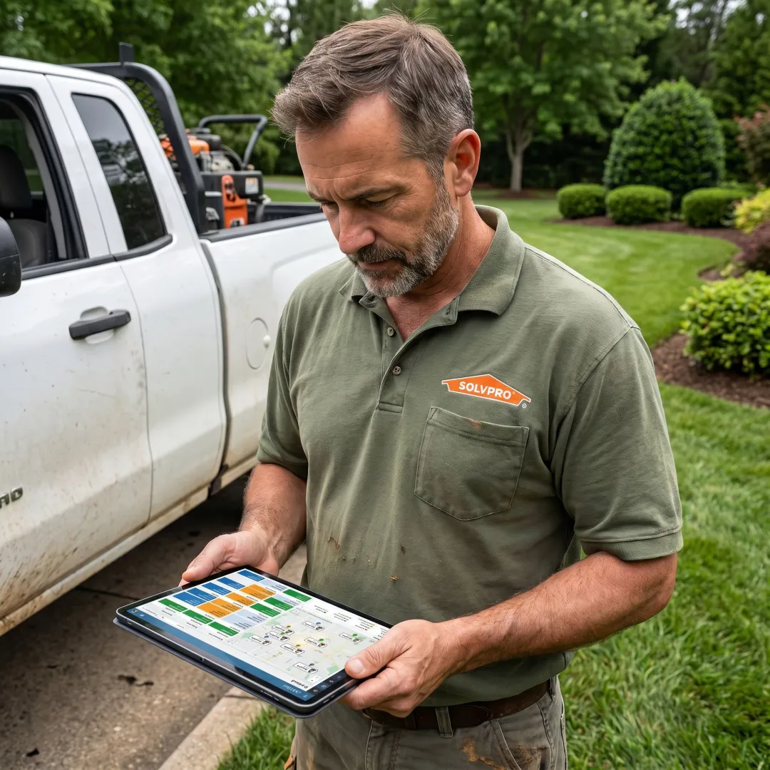 Landscaping business software dashboard