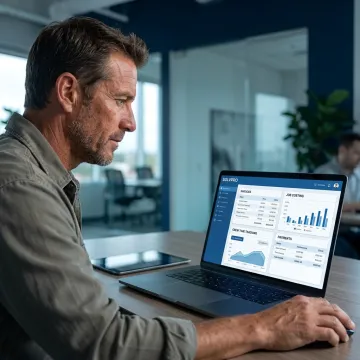 Landscaping accounting software dashboard