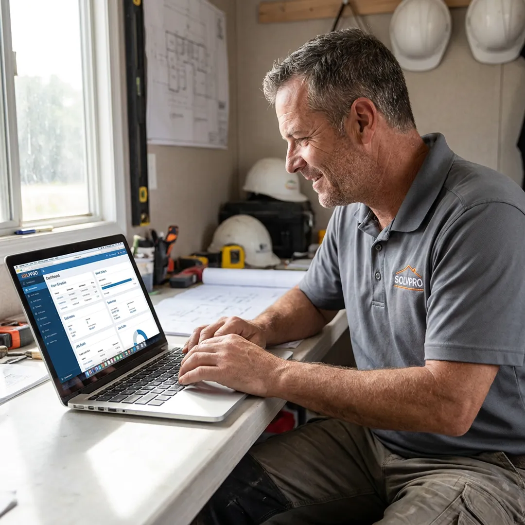 Contractor scheduling software dashboard for remodeling jobs