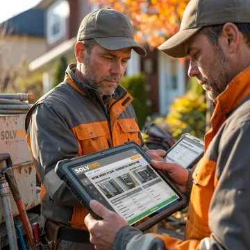 Energy field team using compliance software