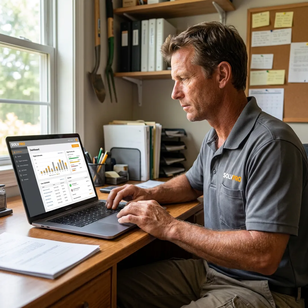 Landscaping quote software dashboard