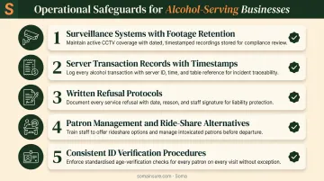 Five operational safeguards for alcohol-serving businesses to reduce dram shop exposure