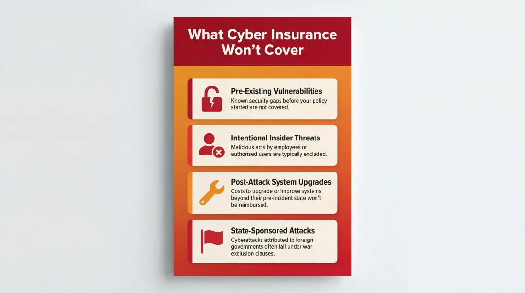 Four common cyber liability insurance exclusions businesses must know before purchasing