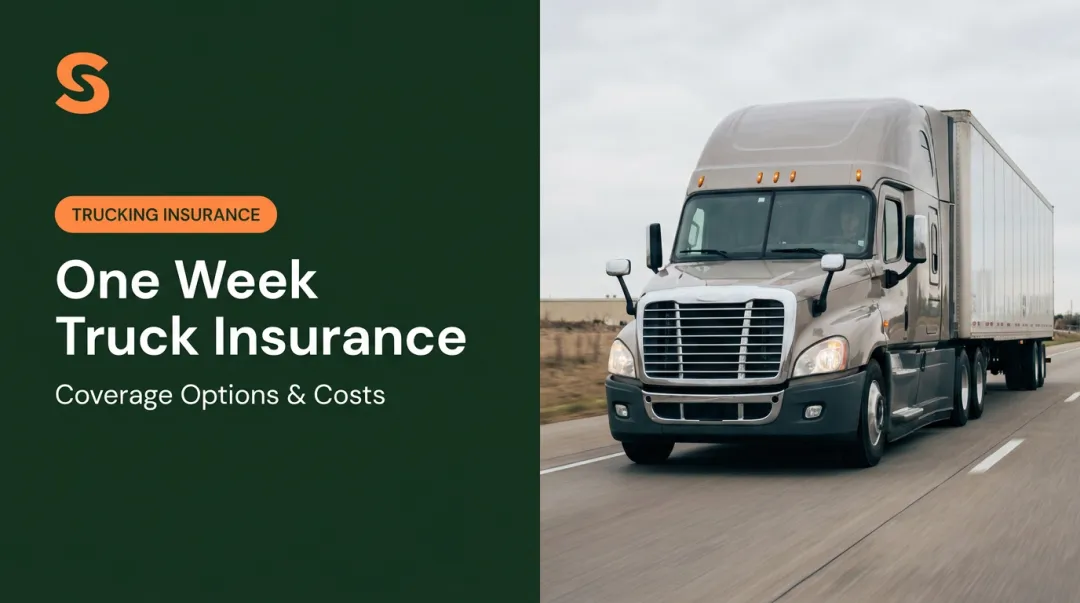 One Week Truck Insurance: Coverage Options & Costs