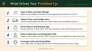 Five key factors driving commercial auto insurance premiums higher for contractors