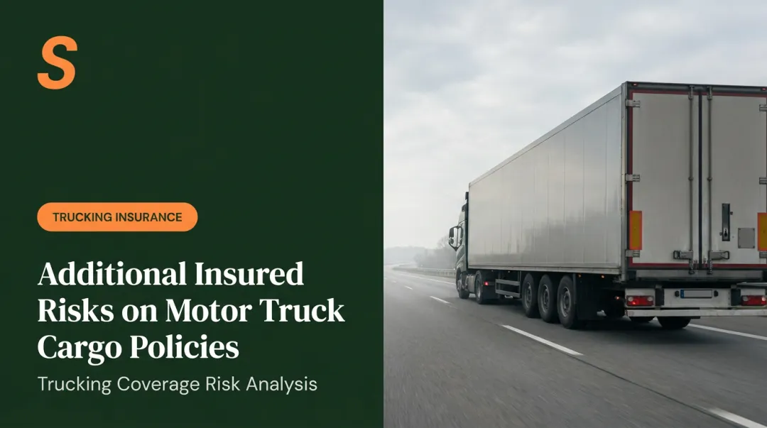Additional Insured Risks on Motor Truck Cargo Policies