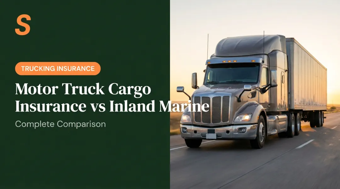 Motor Truck Cargo Insurance vs Inland Marine: Complete Comparison