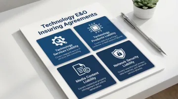 Four Tech E&O insuring agreements coverage types comparison chart breakdown