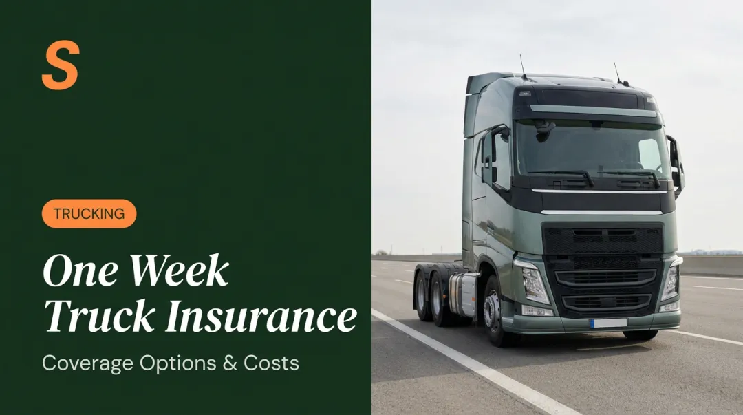 One Week Truck Insurance: Coverage Options & Costs