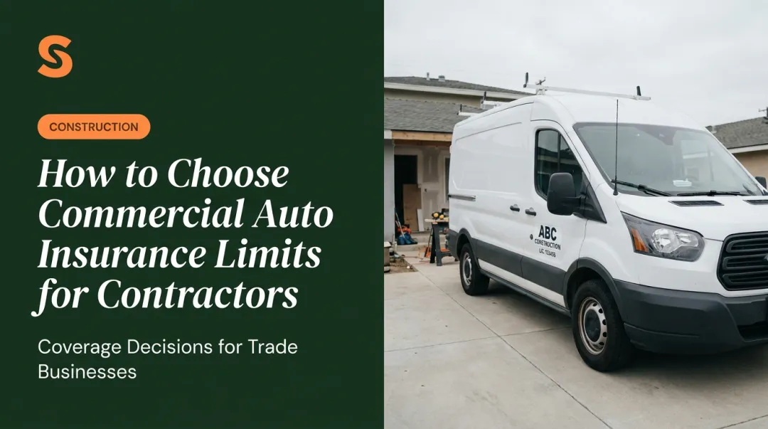 How to Choose Commercial Auto Insurance Limits for Contractors