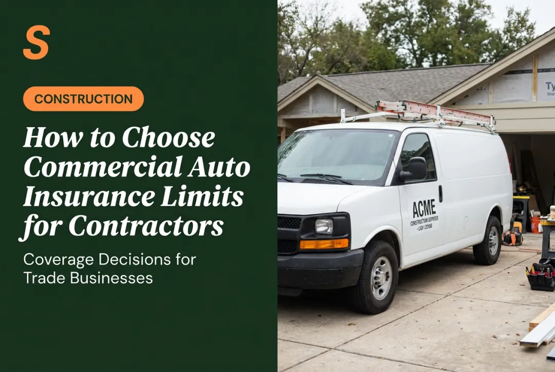 How to Choose Commercial Auto Insurance Limits for Contractors