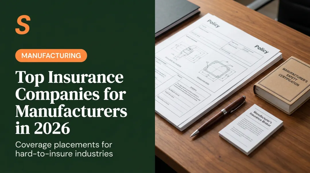 Top Insurance Companies for Manufacturers in 2026