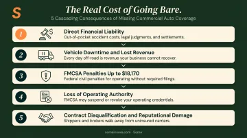 Five consequences of operating fleet vehicles without commercial auto insurance coverage