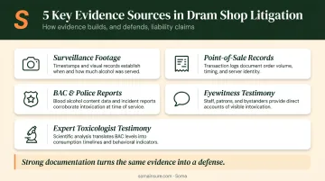 Five types of dram shop case evidence attorneys use to build claims