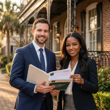 Commercial property insurance consultation for a Charleston business building