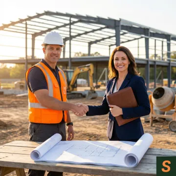 Construction team reviewing Builders Risk policy for a Georgia development project