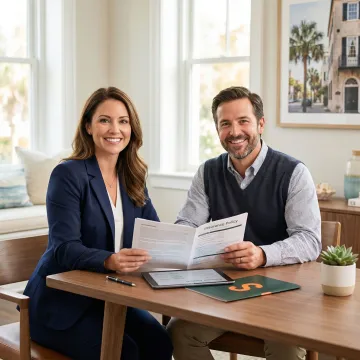 Soma insurance specialist reviewing restaurant coverage options for a Charleston, SC client