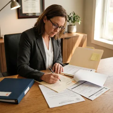 Insurance advisor reviewing daycare coverage requirements