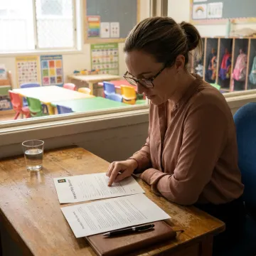 Daycare owner reviewing liability insurance coverage