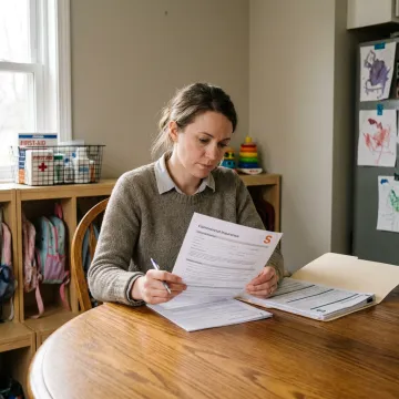In-home daycare provider reviewing insurance coverage