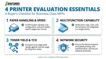 Key features checklist for evaluating an 11x17 laser printer purchase