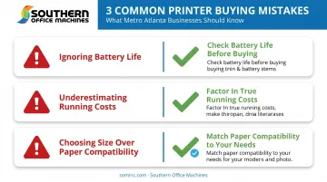 Three common mistakes when buying a portable printer checklist