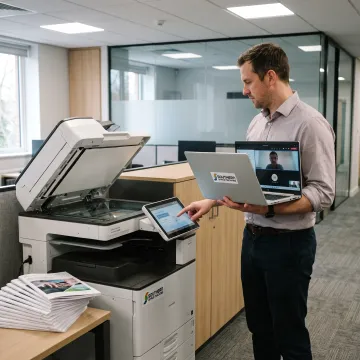 Hybrid workplace using cloud-integrated MFP