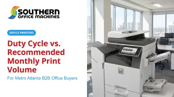 Duty Cycle vs. Recommended Monthly Print Volume