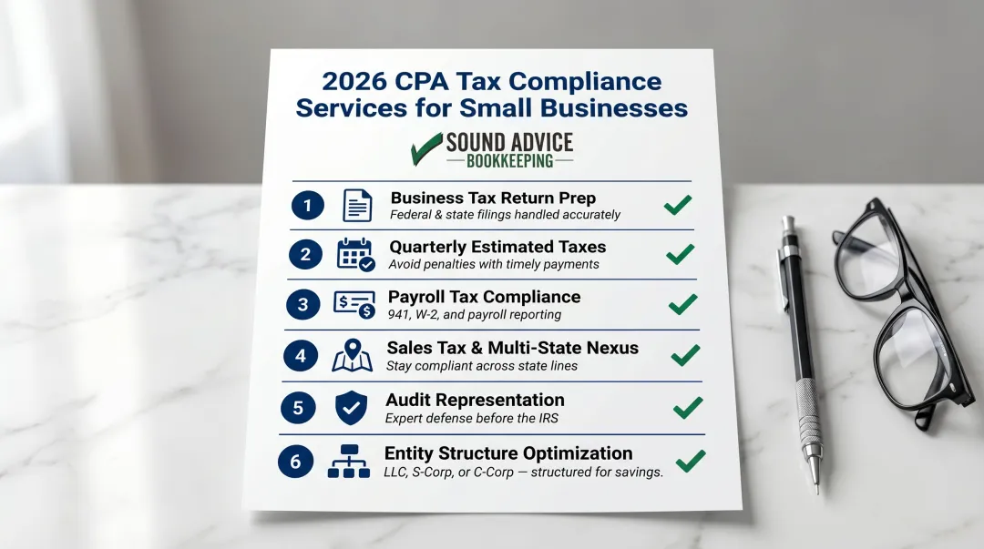 Six core small business tax compliance services CPA firms should offer in 2026