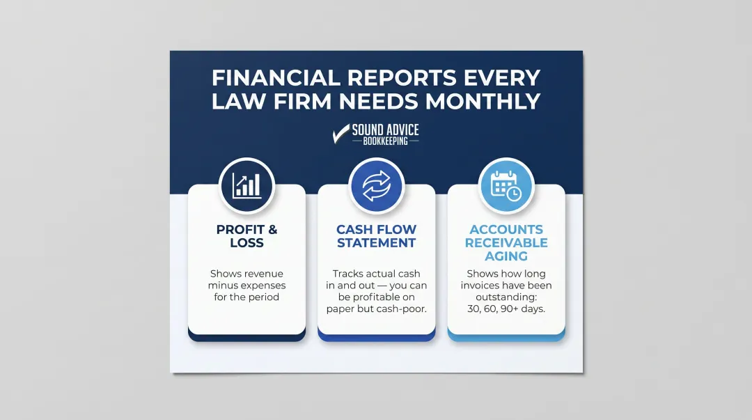 Three essential law firm financial reports and what each metric reveals