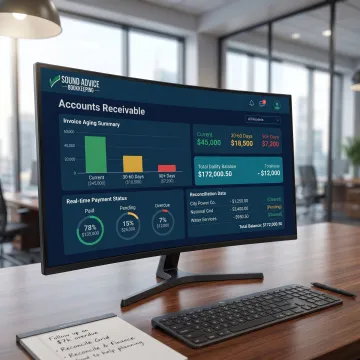 Receivables reporting dashboard for utility accounts